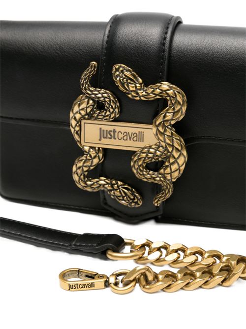 Borsa donna Just Cavalli nera con fibbia logo JUST CAVALLI | 80RA5PA2ZSA89899
